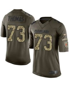Browns #73 Joe Thomas Green Men's Stitched NFL Limited Salute to Service Jersey