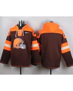 Browns Blank Brown Player Pullover NFL Hoodie