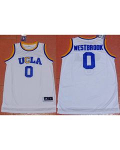 Bruins #0 Russell Westbrook White Basketball Stitched NCAA Jersey