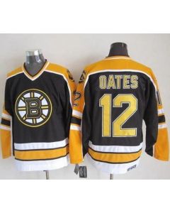 Bruins #12 Adam Oates Black CCM Throwback New Stitched NHL Jersey