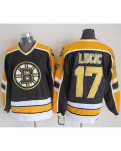 Bruins #17 Milan Lucic Black CCM Throwback New Stitched NHL Jersey