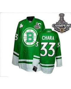 Bruins 2011 Stanley Cup Champions St Patty's Day #33 Zdeno Chara Green Youth Stitched NHL Jersey