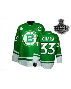 Bruins 2011 Stanley Cup Finals St Patty's Day #33 Zdeno Chara Green Youth Stitched NHL Jersey