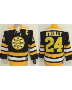 Bruins #24 Terry O'Reilly Black CCM Youth Stitched NHL Jersey