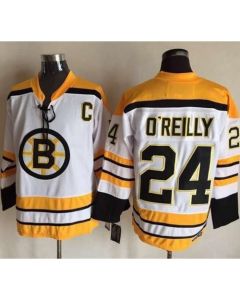 Bruins #24 Terry O'Reilly White CCM Throwback Stitched NHL Jersey