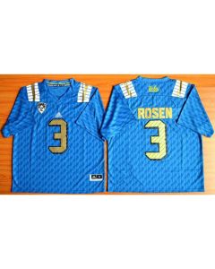 Bruins #3 Josh Rosen Blue PAC-12 Patch Stitched NCAA Jersey