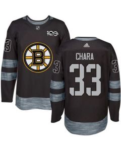 Bruins #33 Zdeno Chara Black 1917-2017 100th Anniversary Stitched NHL Jersey