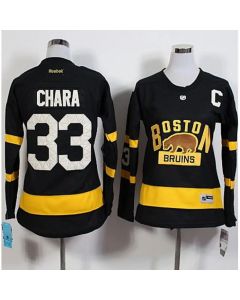 Bruins #33 Zdeno Chara Black 2016 Winter Classic Women's Stitched NHL Jersey