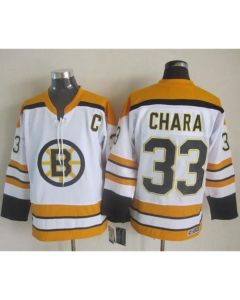 Bruins #33 Zdeno Chara White CCM Throwback Stitched NHL Jersey