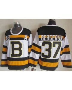 Bruins #37 Patrice Bergeron White CCM Throwback 75TH Stitched NHL Jersey