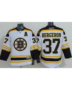 Bruins #37 Patrice Bergeron White Stitched NHL Jersey