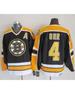 Bruins #4 Bobby Orr Black CCM Throwback New Stitched NHL Jersey