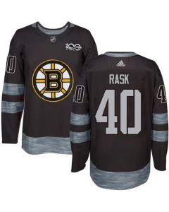 Bruins #40 Tuukka Rask Black 1917-2017 100th Anniversary Stitched NHL Jersey