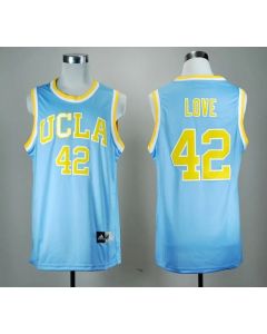 Bruins #42 Kevin Love Blue Basketball Stitched NCAA Jersey