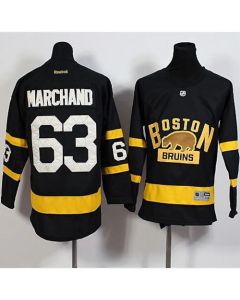 Bruins #63 Brad Marchand Black 2016 Winter Classic Stitched Youth NHL Jersey