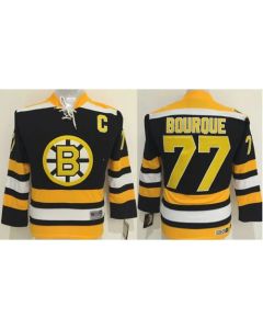 Bruins #77 Ray Bourque Black CCM Youth Stitched NHL Jersey