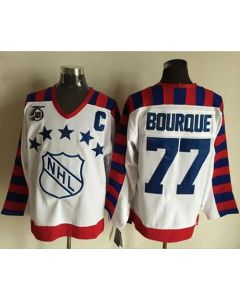 Bruins #77 Ray Bourque White All Star CCM Throwback 75TH Stitched NHL Jersey