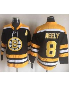 Bruins #8 Cam Neely Black/Yellow CCM Throwback New Stitched NHL Jersey
