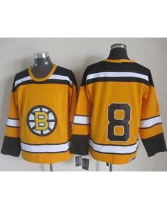 Bruins #8 Cam Neely Yellow CCM Throwback Stitched NHL Jersey