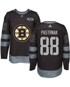 Bruins #88 David Pastrnak Black 1917-2017 100th Anniversary Stitched NHL Jersey