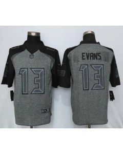 Buccaneers #13 Mike Evans Gray Men's Stitched NFL Limited Gridiron Gray Jersey