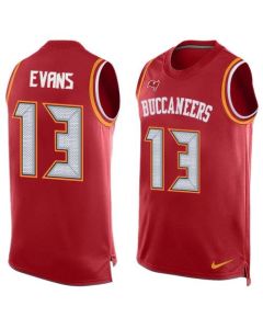 Buccaneers #13 Mike Evans Red Team Color Men's Stitched NFL Limited Tank Top Jersey