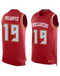 Buccaneers #19 Roberto Aguayo Red Team Color Men's Stitched NFL Limited Tank Top Jersey