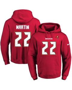Buccaneers #22 Doug Martin Red Name & Number Pullover NFL Hoodie