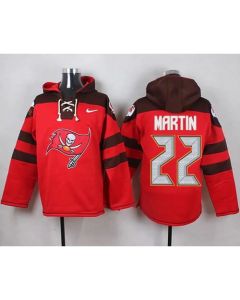 Buccaneers #22 Doug Martin Red Player Pullover NFL Hoodie