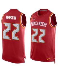 Buccaneers #22 Doug Martin Red Team Color Men's Stitched NFL Limited Tank Top Jersey