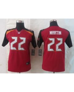 Buccaneers #22 Doug Martin Red Team Color Youth Stitched NFL New Limited Jersey