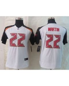 Buccaneers #22 Doug Martin White Youth Stitched NFL New Limited Jersey