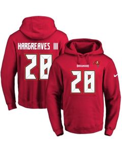 Buccaneers #28 Vernon Hargreaves III Red Name & Number Pullover NFL Hoodie