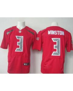 Buccaneers #3 Jameis Winston Red Men's Stitched NFL Elite Rush Jersey