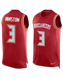 Buccaneers #3 Jameis Winston Red Team Color Men's Stitched NFL Limited Tank Top Jersey