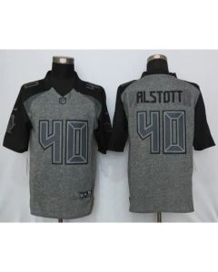 Buccaneers #40 Mike Alstott Gray Men's Stitched NFL Limited Gridiron Gray Jersey