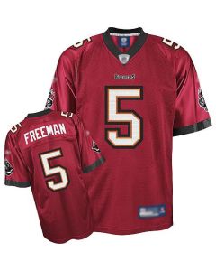 Buccaneers #5 Josh Freeman Red Stitched Youth NFL Jersey