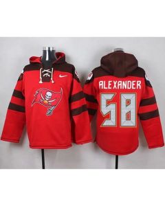 Buccaneers #58 Kwon Alexander Red Player Pullover NFL Hoodie