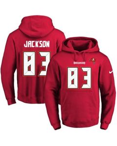 Buccaneers #83 Vincent Jackson Red Name & Number Pullover NFL Hoodie