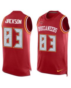 Buccaneers #83 Vincent Jackson Red Team Color Men's Stitched NFL Limited Tank Top Jersey