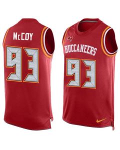 Buccaneers #93 Gerald McCoy Red Team Color Men's Stitched NFL Limited Tank Top Jersey