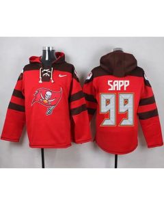 Buccaneers #99 Warren Sapp Red Player Pullover NFL Hoodie