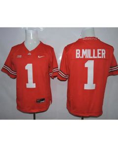 Buckeyes #1 Braxton Miller Red Limited Stitched NCAA Jersey