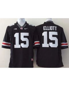 Buckeyes #15 Ezekiel Elliott Black Limited Stitched Youth NCAA Jersey