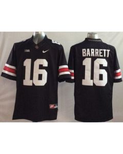 Buckeyes #16 J. T. Barrett Black Stitched Youth NCAA Jersey