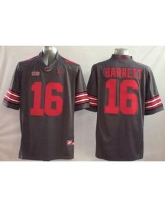 Buckeyes #16 J. T. Barrett Grey Stitched Youth NCAA Jersey