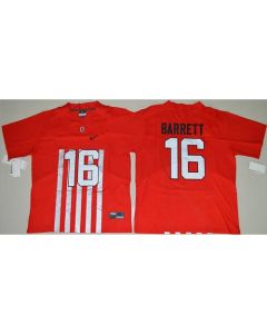 Buckeyes #16 J. T. Barrett Red Alternate Elite Stitched NCAA Jersey