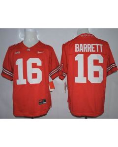Buckeyes #16 J. T. Barrett Red Limited Stitched NCAA Jersey