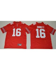 Buckeyes #16 J. T. Barrett Red Stitched Youth NCAA Jersey