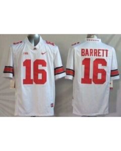 Buckeyes #16 J. T. Barrett White Stitched Youth NCAA Jersey